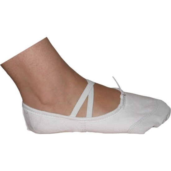 Танцови меки туфли бели MAXIMA
