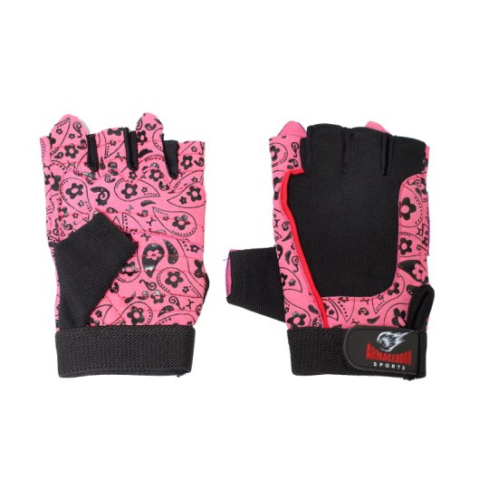 Дамски фитнес ръкавици ARMAGEDDON SPORTS Flower Pink
