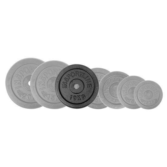 Чугунен диск inSPORTline Castblack 10 кг