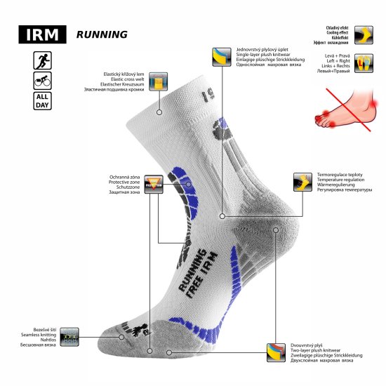 Чорапи за бягане LASTING IRM 005