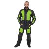 Мъжки мото панталон W-TEC Aircross, Черен/флуоресцент