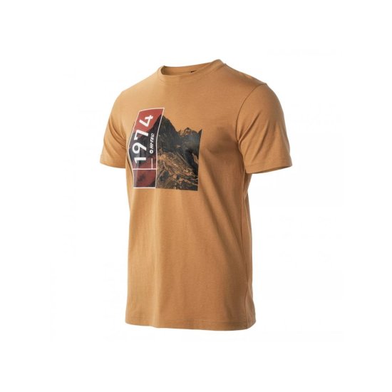 Мъжка тениска HI-TEC Vendro - светлокафяв