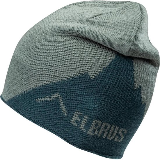 Мъжка зимна шапка ELBRUS Reutte Зелен - Сив
