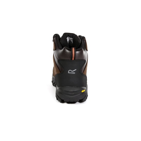 Мъжки туристически обувки REGATTA Burrell WP - Тъмнокафяв
