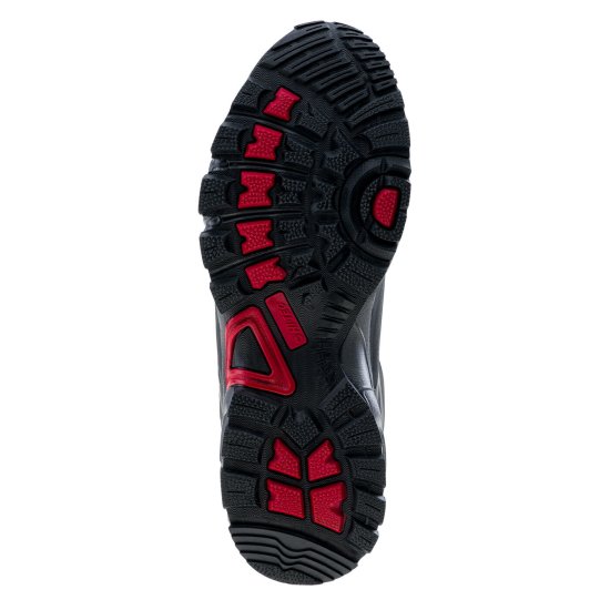 Мъжки туристически обувки HI-TEC Mitoko Mid WP, Черен/Червен