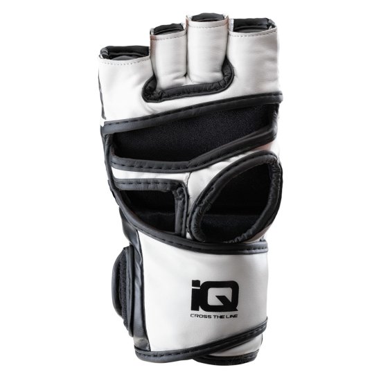 Ръкавици за бойни спортове IQ Marts - Бял - Черен