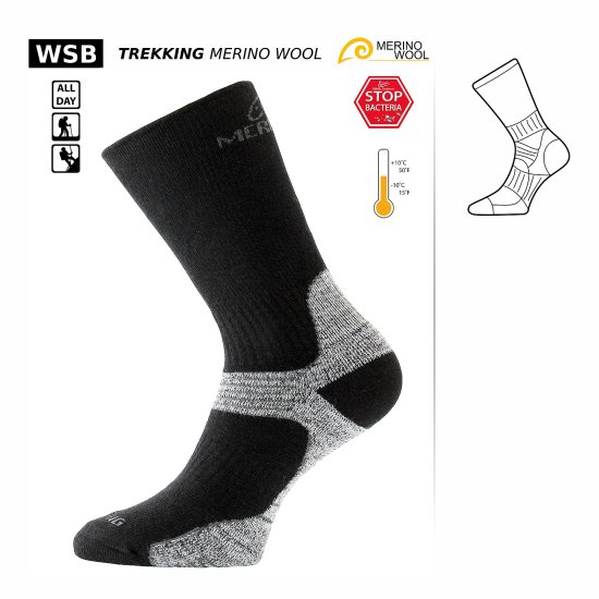 Вълнени термо чорапи за туризъм LASTING WSB 908