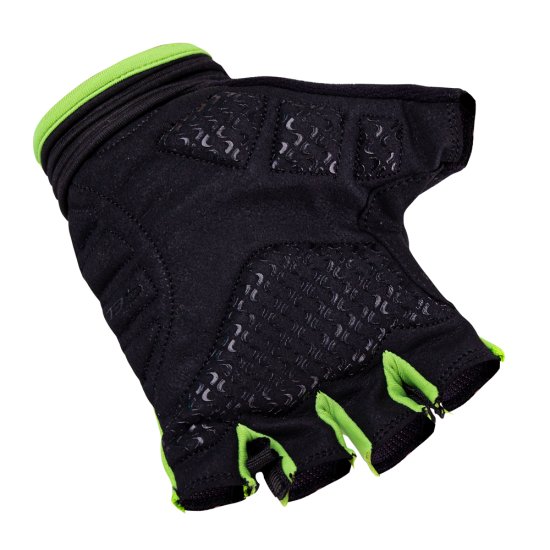 Вело ръкавици W-TEC Kauzality-Черен-Зелен