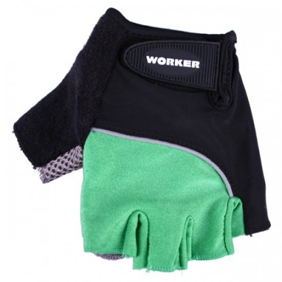 Вело ръкавици WORKER S900, Зелен