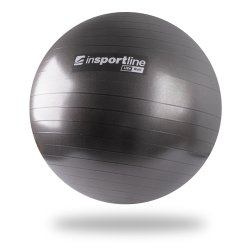 Фитнес топка inSPORTline Lite Ball 55 см - Черен