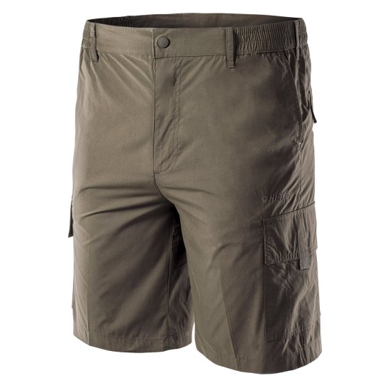 Къс мъжки панталон HI-TEC Sammi, Маслинено зелен