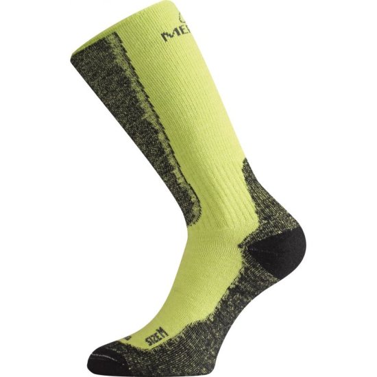 Вълнени термо чорапи LASTING WSM, Електриково зелен