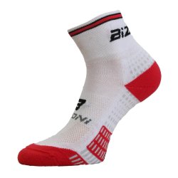Чорапи за колоездене BIZIONI BS24, Бял