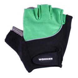 Вело ръкавици WORKER S900, Зелен
