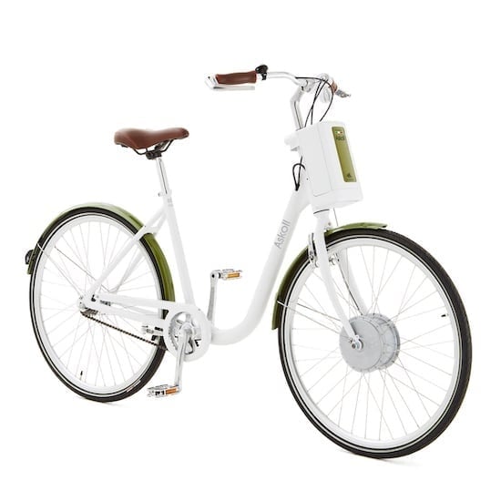 Електрически велосипед Askoll EB1 - Бял/Зелен