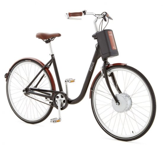 Електрически велосипед Askoll EB1 - Черен/Кафяв