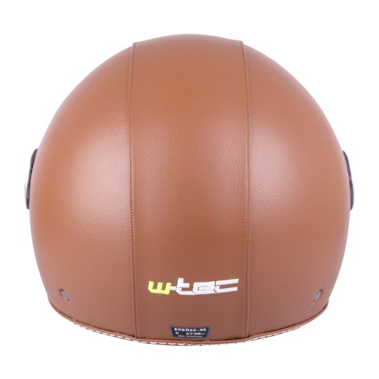 Каска за скутер W-TEC FS-701B Leather Brown