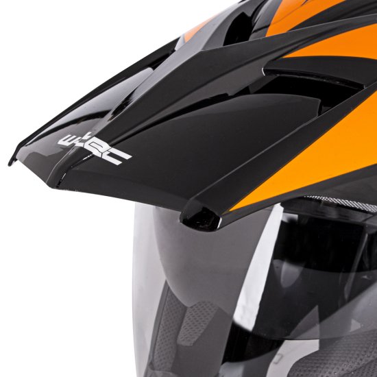Мото каска W-TEC Dualsport - Черен/оранжев