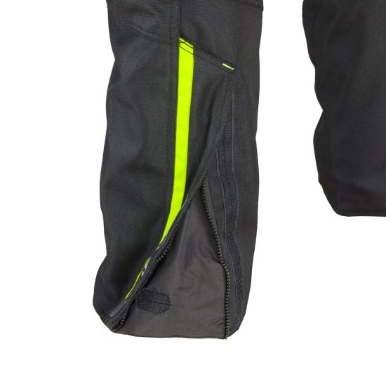 Мъжки мото панталон W-TEC Spirital - Черен/жълт флуоресцент