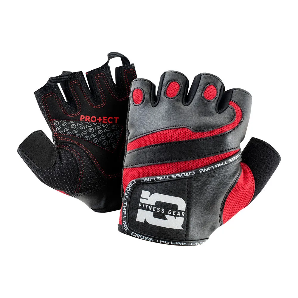 Фитнес ръкавици IQ Bright II черен/червен