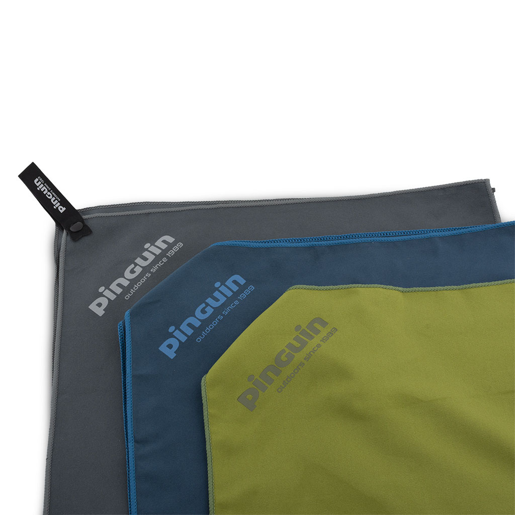 Туристическа кърпа PINGUIN Micro Towel Logo XL -Зелен